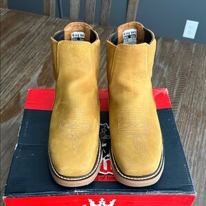 King welt ARIZONA 6" PULL UP SQUARE TOE SOFT TOE LIGHTWEIGHT WORK BOOT size 8.5